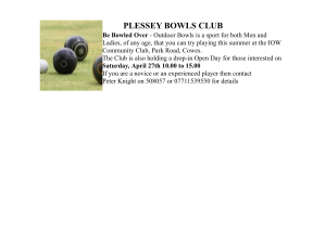 Plessey Bowls Club open day